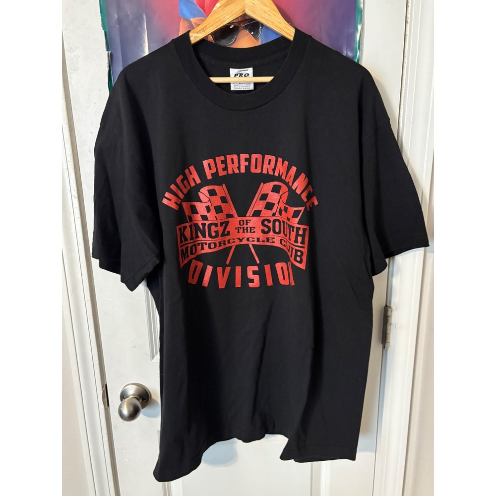 Kingz of the South Motorcycle Club T-Shirt Black Harley Davidson Graphic XL